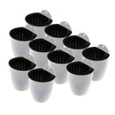 10pcs Self-watering Plastic Planters Lazy Flower Pot Vase Wall Hanging Flowerpot