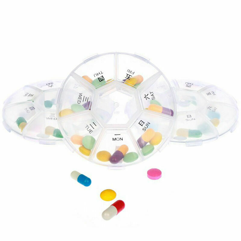 7 Slot Tablet Pill Medicine Box Holder Storage Organizer Container 2017 P5O1