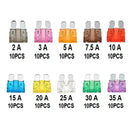 100x Mixed Standard Blade Fuses Assorted 2a -35a Car Van Truck Boat 12v Fuse