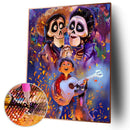 5D DIY Full Drill Diamond Painting Boy and Two Skeletons Cross Stitch Kit