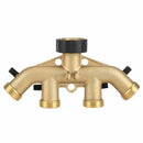 3/4 Inch 4 Way Hose Pipe Splitter Nozzle Switcher Tap Connectors For Garden B7K8