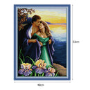 Lovers Printed Cross Stitch Kits 14CT Stamped Cotton Thread (RA338) A