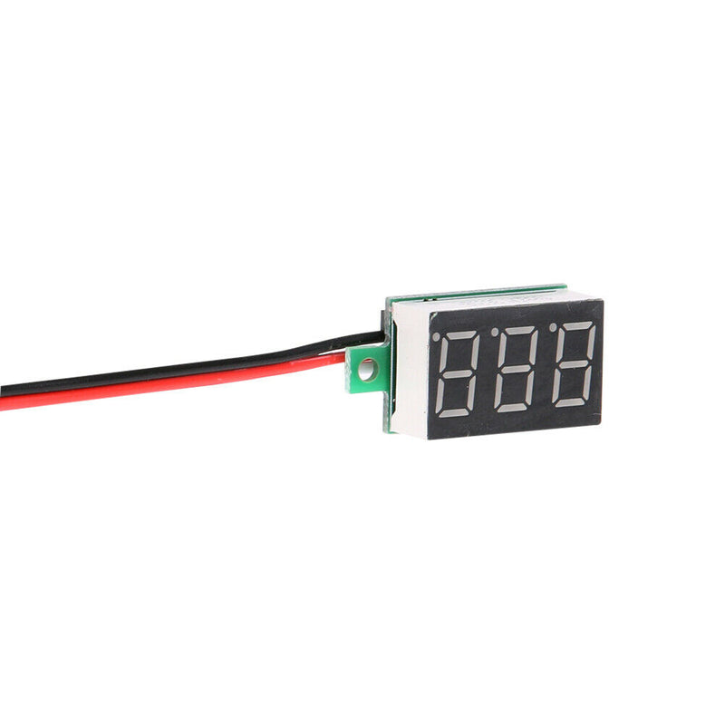 0.36inch LED Digital Voltmeter DC0-100V Three Line Volt Meter(Red) A