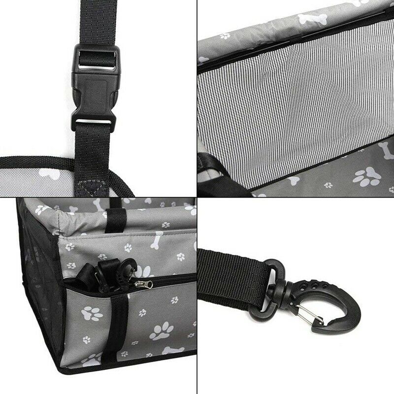 Dog Car Seat Upgrade Deluxe Portable Pet Dog Booster Car Seat with Clip-On