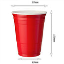50Pcs/Set 450Ml Red Disposable Plastic Cup Party Cup Bar Restaurant Supplie