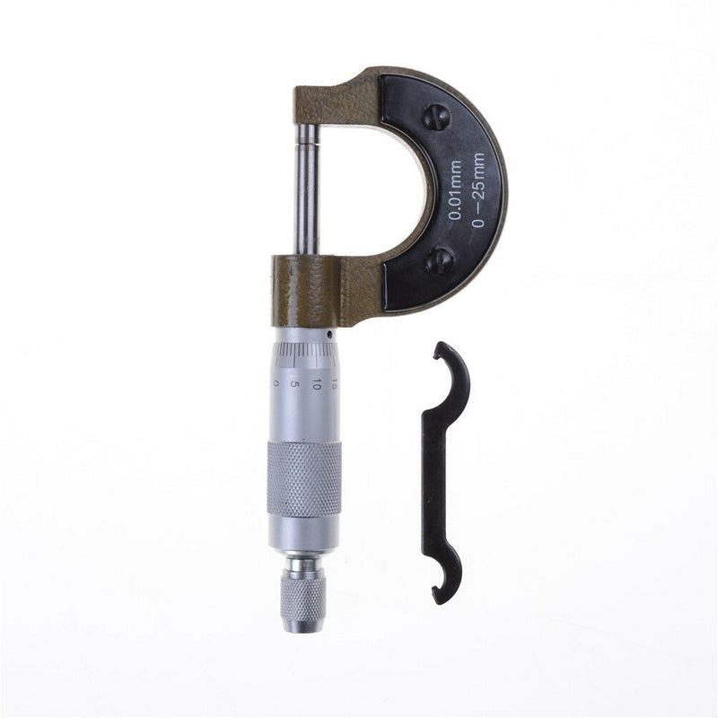 0-25mm 0.01mm Gauge Outside Metric Micrometers Tool With Metal Calipers Tool  Gw