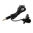 Durable 3.5mm Plug Clip-on Mini Lapel Lavalier Microphone for Cell Phone Pad PC