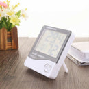 Electronic Meter Digital Thermometer Hygrometer Alarm Clock Indoor Outdoor Room