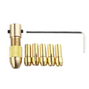 7Pieces 0.5mm-3mm Small Electric Drill Bit Collet Micro Twist Drill Chuck Set