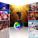 5W Stage Lights 4 Colour RGB Sound Activated Disco Ball Strobe DJ for Party