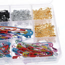 Multicolor Safety Pins Pack of 500, Safety Pins Bulk, for Home, Office Use,