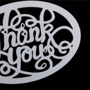 Thank you Oval Metal Cutting Dies Stencil For Scrapbooking DIY Album Card JR
