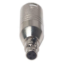 Zinc Alloy Mini XLR 3pin Female to XLR 3pin Male Adapter Plug Socket Connector