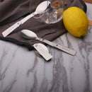 Stainless Steel Spoon Picnic Tableware Spoon Outdoor Foldable Camping HikingY4F1