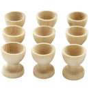 2x Egg Cup Holder Wooden Kitchen Dinning Table DIY Crafts Home Garden DecorSEAU