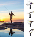 8PCS Holographic Prince Nymph Trout Fishing Flies Size 12#,10# Pretty U6H9