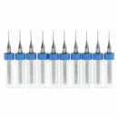 10x0.5mm Tip 1/8" Shank Spiral Flute Tungsten Carbide Micro PCB Drill Bits YM