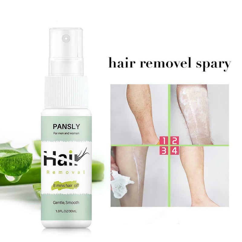 Herbal Hair Removal Spray Painless Underarm Leg Public Hair Body Facial Hai 30ML
