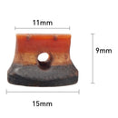 10pcs Chinese Erhu Pinus Tabulaeformis Old Redwood Bridge Replacement Parts