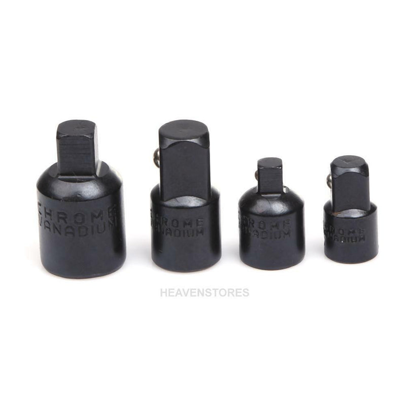 4pc 1/4" 3/8" 1/2" Ratchet Socket Adapter Reducer Converter Set Air Impact Tools