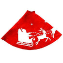 Christmas Tree Stand Skirt Dress Santa Claus Elk Snowman Holiday Party DIY Decor