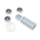 10Pcs Nylon Plastic Carbon Steel Bearing Pulley Wheel Embedded Groove 5x23x7.3mm