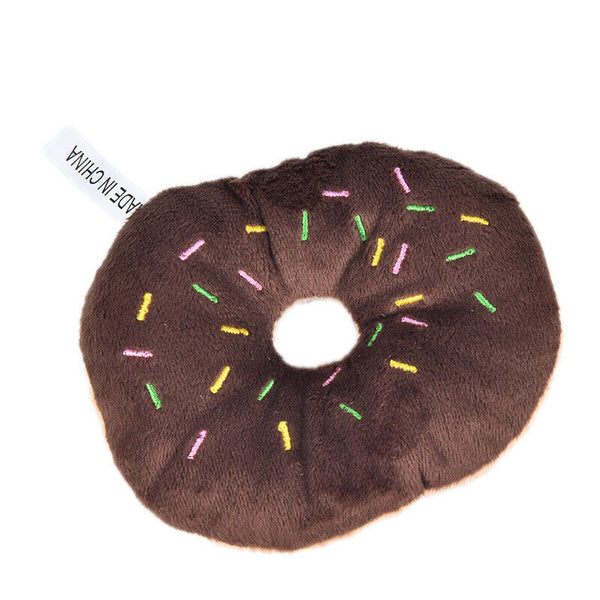 1PC Innovative Puppy Cat Squeaky Donut Toys Pet Dog Chew Throws For Pet Produc&+