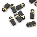 10Pcs 2.5mm Audio Connector Female 6 Pin SMT SMD Stereo Headphone Jack MWCAB.ES