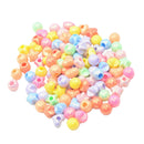 100pcs End Finished Beads fit Hair Tie Band Rope Ponytail Holder Bracelets