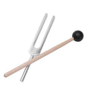 Aluminum alloy + wood Medical Tuning Fork Chakra Hammer Ball Diagnostic 528 H1P6