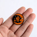 Set of 5 Creepy Horror Halloween Pumpkin Enamel Lapel Pin Evil Ghost Witch