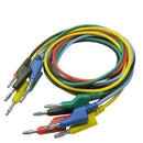 P1036 5Pcs/Set 4Mm Banana Plug To Alligator Clip Multimeter Test Cable Wire