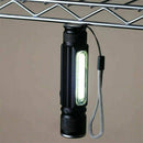 LED Flashlight USB Rechargeable T6 torch Side COB Light tail magnet Work Light