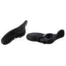 Pair of Handlebar Grips Plastic Horn for Bike Bicycle Cycling MTB Black E2U1
