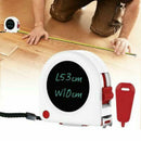 5m/16ft Tape Measure LCD Writing Tablet Drawing Board for Construction/Carpenter
