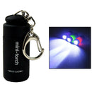 Portable Handheld Mini LED Flashlight Keychain for Hiking Night Party Black