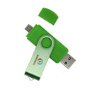 32GB USB Flash Drive Memory Stick Storage Pen Drive for Cellphone PC Green