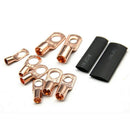 140PCS Copper Wire Ring Terminal Lug SC Battery Welding Bare Connectors Set