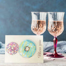 DIY Diamond Painting Greeting Card Doughnut Print Birthday Valentine Bless Gift