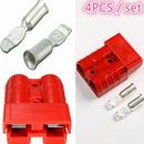 4pcs 50A 8AWG Plug Battery Quick Connector Electric Plug Winch Trailer Red Color