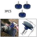 3pcs Mower Blade Drill Lawnmower Lawn Mower Sharpener For Grinding Power Drill