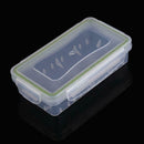 Lot 10 White Hard Plastic Case Holder Storage Box for 18650 16430 Battery