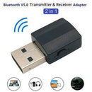 Bluetooth 5.0 Stereo Audio Transmitter Receiver USB Dongle Adapter for TV/PC/Car