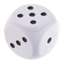 Sponge Dice Foam Dot Dice Children Playing Dice for Math Teaching White