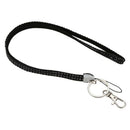 Black Strap Lanyard Bling Rhinestone Crystal Custom for ID Badge Key Ring