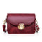 Women Crossbody Bags Leather Fashion Solid Small Shoulder Handbag (Red) A#S
