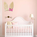 Wooden Wall Stickers Decor Ornaments Bunny Rabbit Ear Children Birthday Gif E2X9