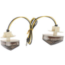 2Pcs Smoke LED Turn Signal Indicators Light Blinker For Motorcycle 10mm mo- 3C