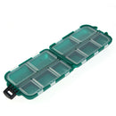 Small 10 Compartments Fishing Tackle Box Lure Hook Rig Bait Plastic Storage Case