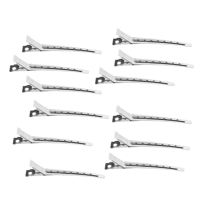 Lot 12PCS Duck Hair Sectioning Clips Hairdressing Alligator Barber Hairpins